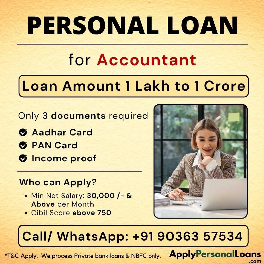 Apply Personal Loan for Accountant