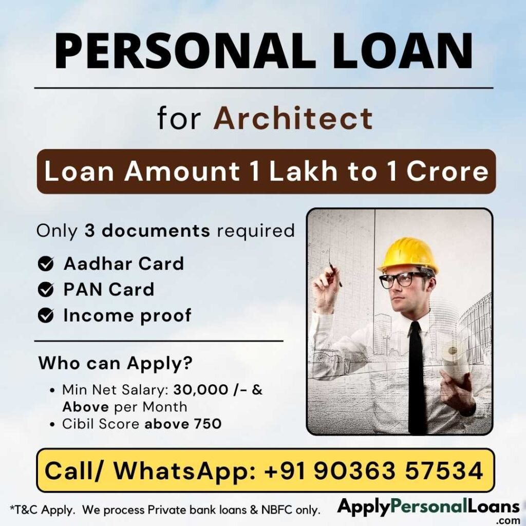 Apply Personal Loan for Architect
