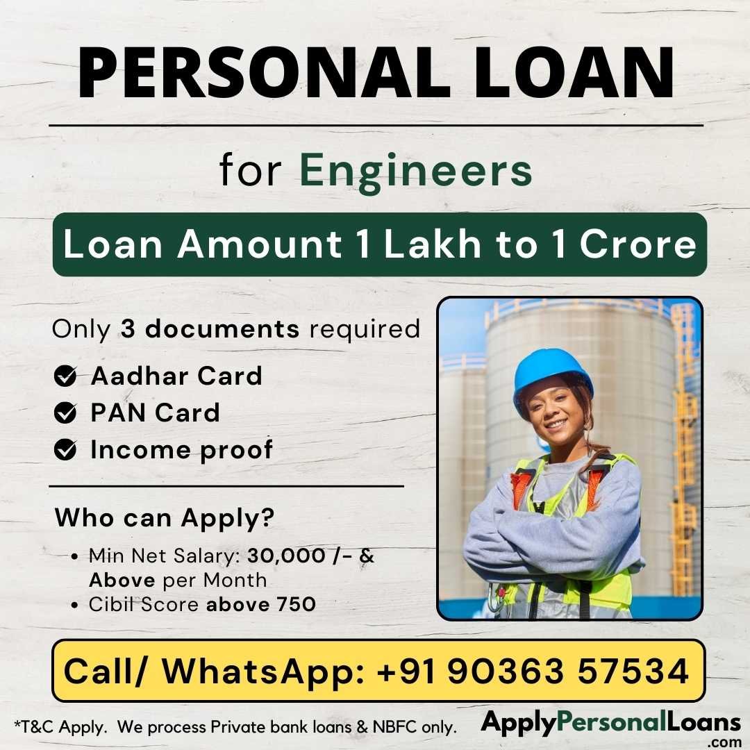 Apply Personal Loan for Engineers