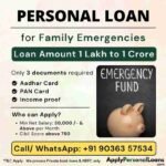 Apply Personal Loan for Family Emergencies