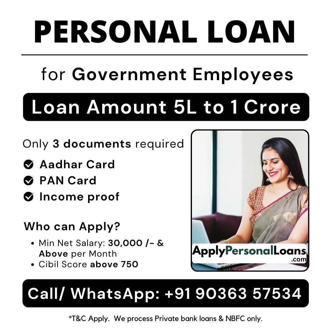 Apply Personal Loan for Government Employees