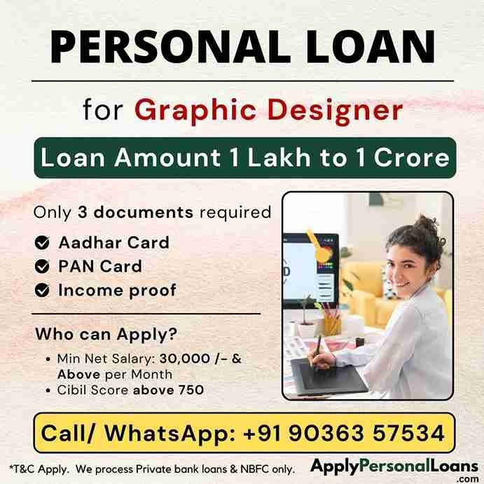 Apply Personal Loan for Graphic Designer