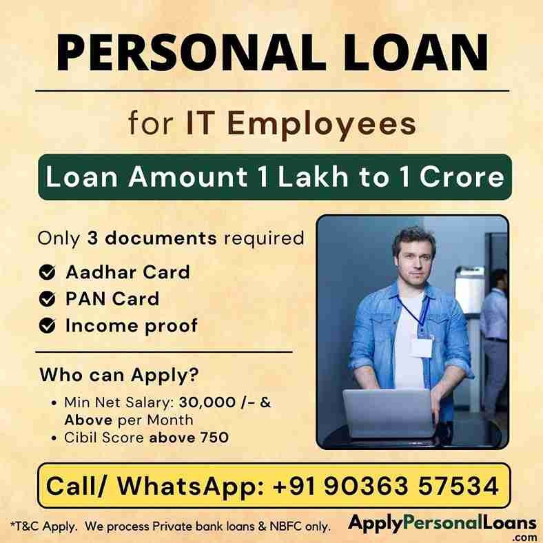 Apply Personal Loan for IT Employees