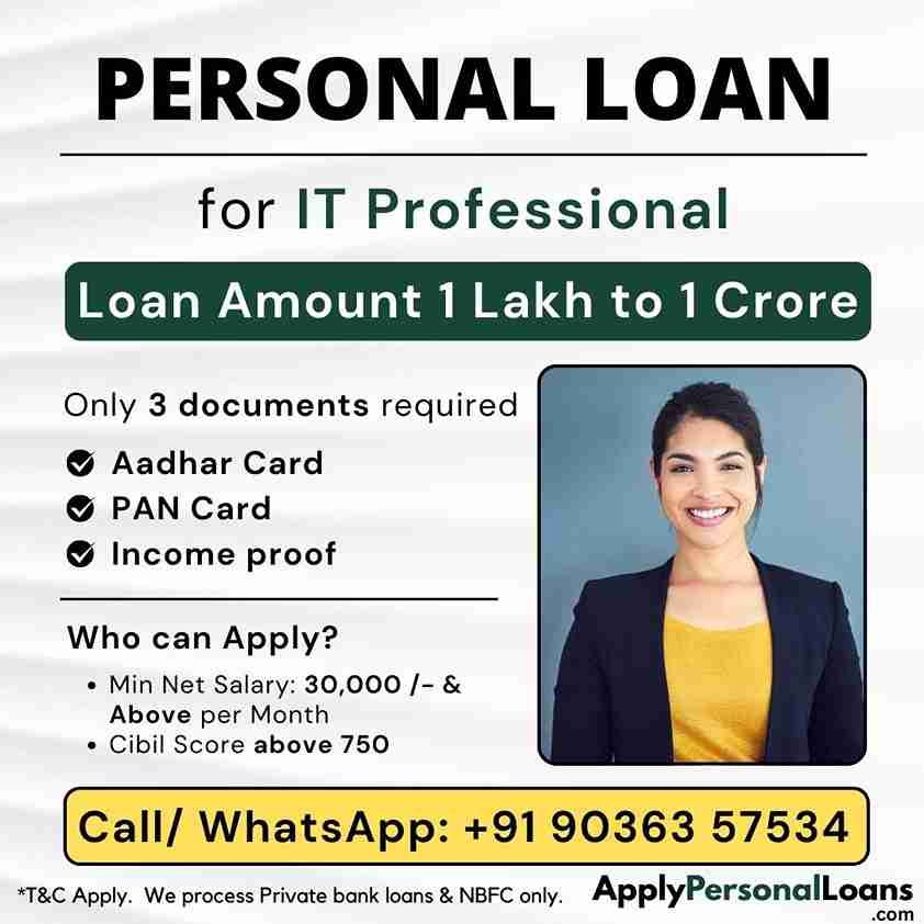 Apply Personal Loan for IT Professional