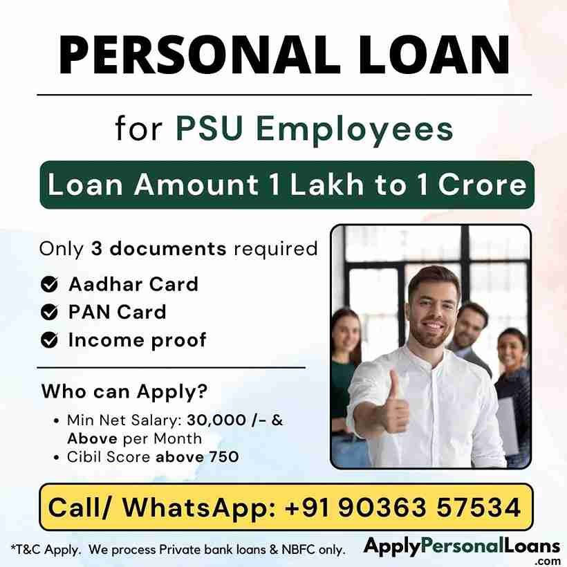 Apply Personal Loan for PSU Employees