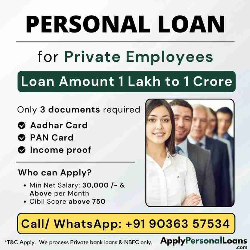 Apply Personal Loan for Private Employees