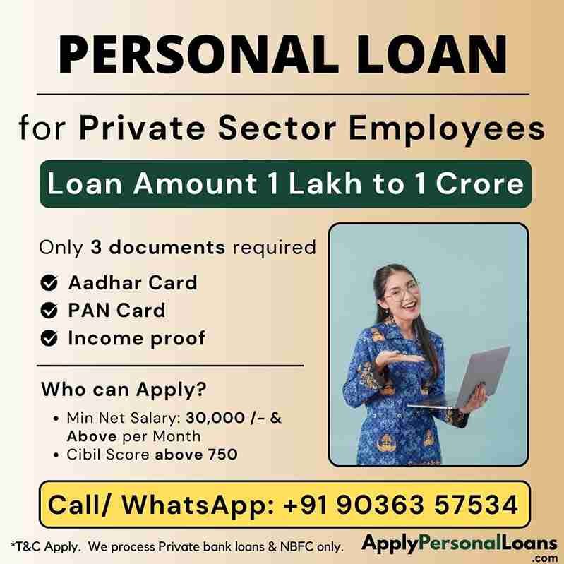 Apply Personal Loan for Private Sector Employees