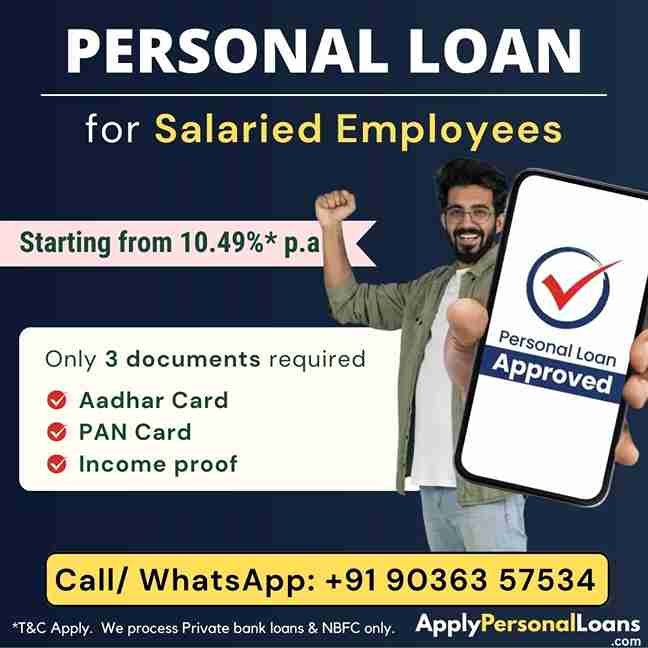 Apply Personal Loan for Salaried Peoples 