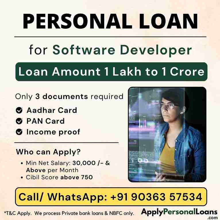 Apply Personal Loan for Software Developer