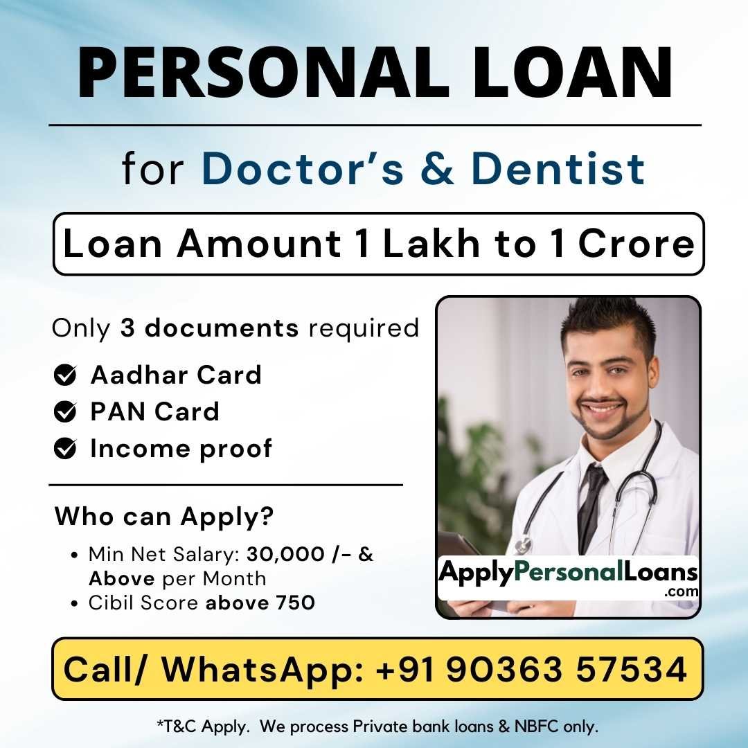 Apply Personal Loan for Doctors