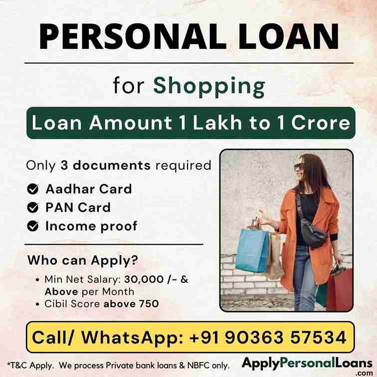 Apply Personal Loan for Shopping